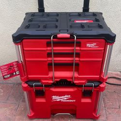 Milwaukee PACKOUT 3drawer Tool - Box  ROLLING TOOL BOX 