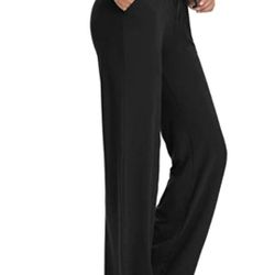 Sarin Mathews Womens Yoga Sweatpants Wide Leg Lounge Pajamas Pants Comfy Drawstring Workout Joggers Pants with Pockets

