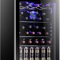 Bottle Wine Cooler/Cabinet BeverageRefrigerator 