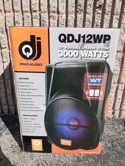 NEW! 12in Bluetooth wireless speaker system