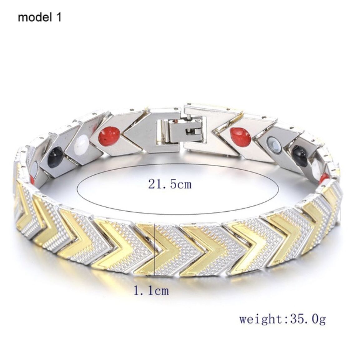 Men's Health Energy Bracelet Bangle 18K Gold Plated Magnetic Bracelet $28 each