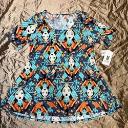 NWT Disney lularoe women size Medium perfect T Pocahontas all over print graphic