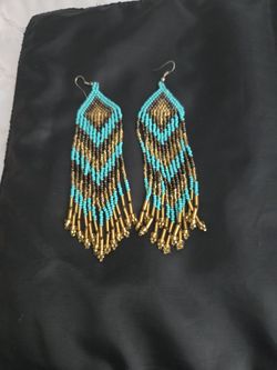 Beautiful  Beaded Handmade Earrings 
