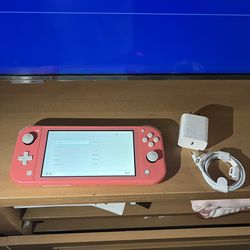 Pink Nintendo Switch Lite Slightly Used