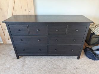 IKEA Hemnes 8-Drawer Dresser Black-Brown