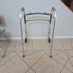 Medical Folding Lightweight Adjustable Walker With Wheels