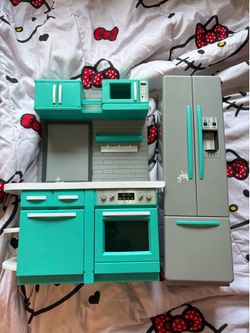 18 inch doll kitchen set