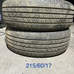 (2) - 215/60/17 Evoluxx Capricorn HP Tires