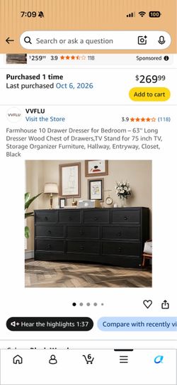 Black farmhouse, dresser