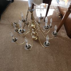 12 Bulb Old School Chandelier 