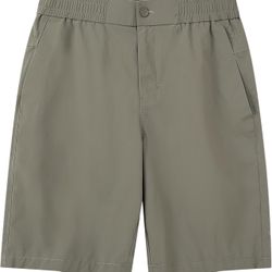 Casual Dry Lightweight Men's Golf Shorts, Elastic Waist, Work Pockets