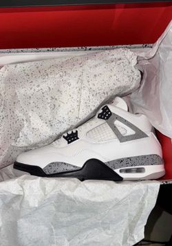 Air Jordan 4 white cement