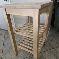 Wood Kitchen Cart