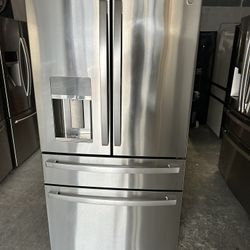 36” GE Profile Stainless Steel FRIDGE REFRIGERATOR NEVERA HELADERA FRIO REFRIGERADOR GOOD CONDITION DELIVERY 🚚 FREE WARRANTY 100 DAY