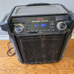 ION Explorer Outback Portable Bluetooth Speaker Radio w/ Rechargeable Battery