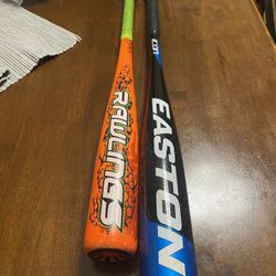 Rawlings T-Ball And Easton USSSA Bats