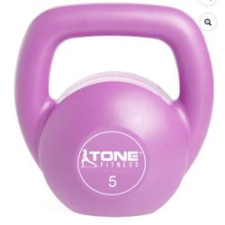 Tone Fitness CAP Barbell Vinyl Pink Kettlebell