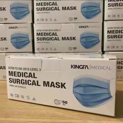 Level3 medical blue face mask 50pcs per box