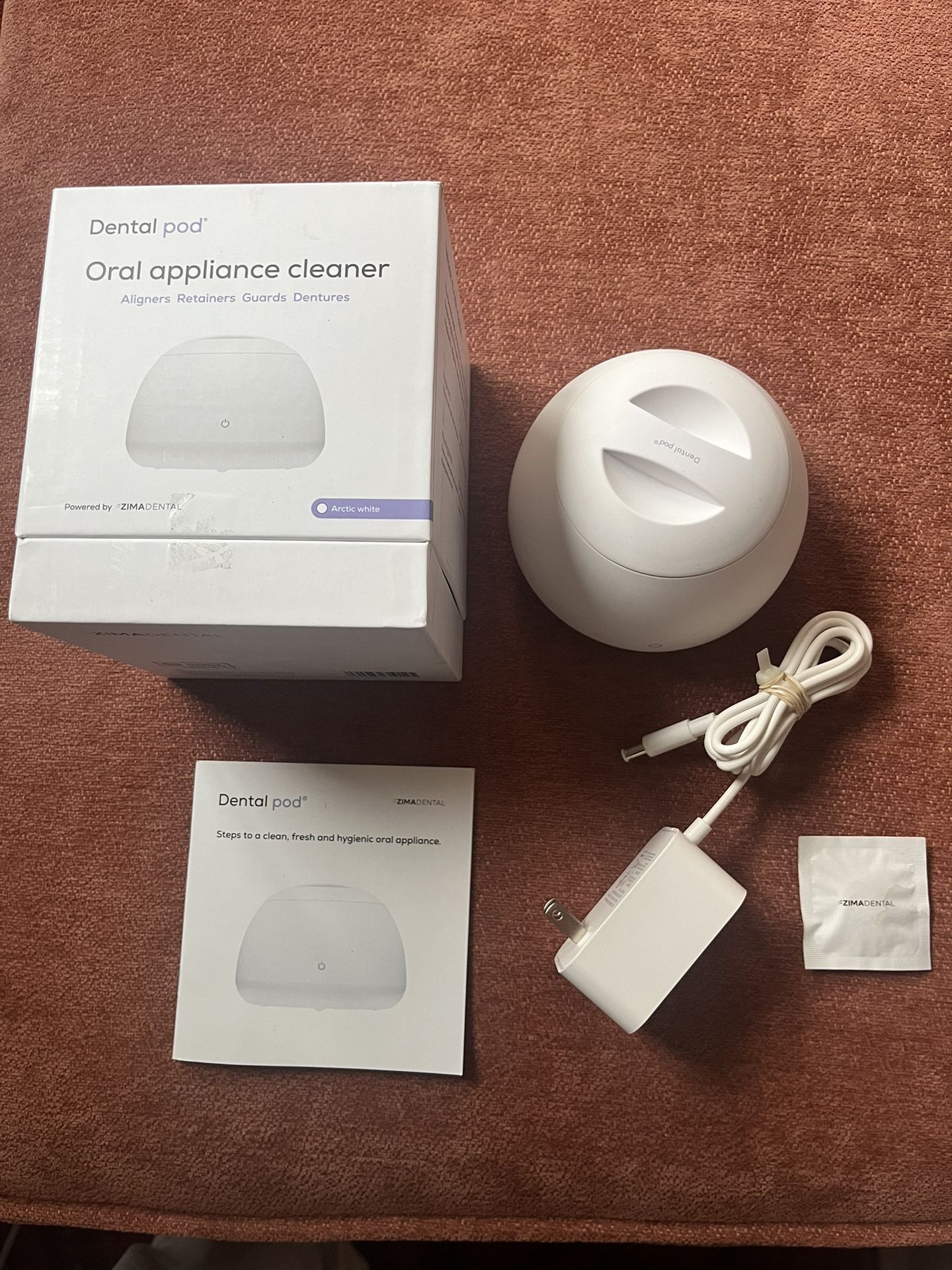 Zima Dental Pod Ultrasonic Cleaner for Oral Appliances