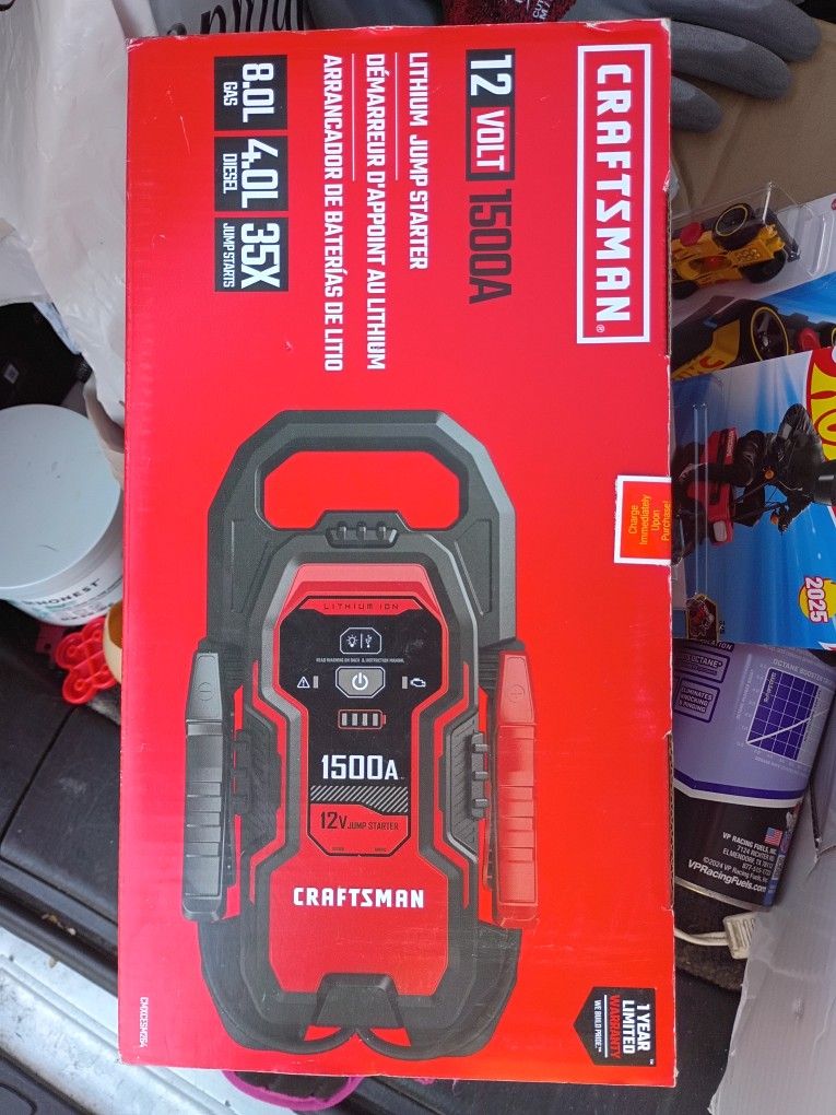 Craftsman 1500A Lithium Jump Starter