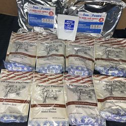 Lot of Patriot Pantry Survival Emergency Food Supply  