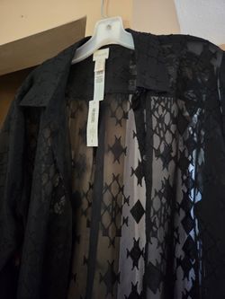 Chico’s Black blouse NWT