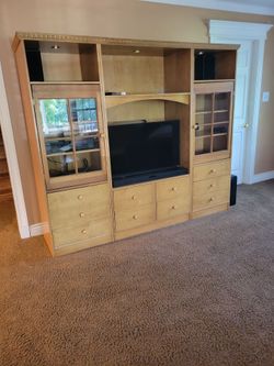 Great entertainment center- like new condition but I'm moving