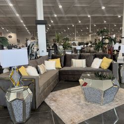 2 Piece stationary sectional 