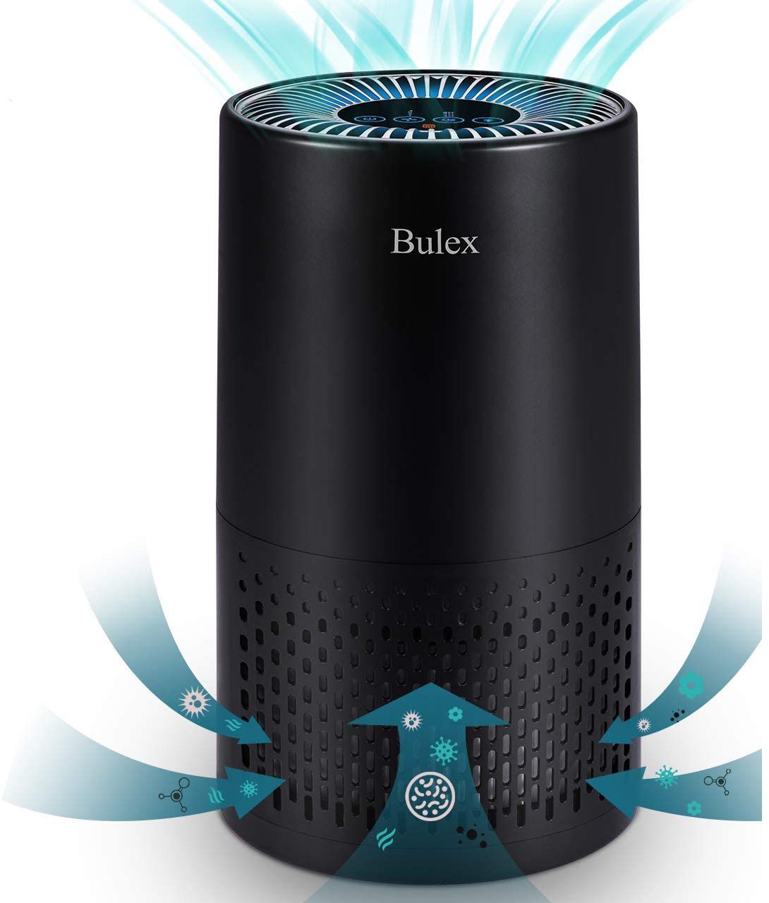 Bulex Air Pu (404ft²), Air Cleaner for Home with H13 True HEPA Filter, 99.97% Purification, 4-Stage Large Room Bedroom Office