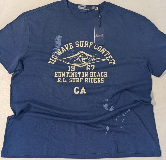 New men's polo Large short sleeve shirt