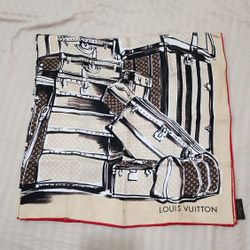 Authentic Louis Vuitton Trunk Scarf