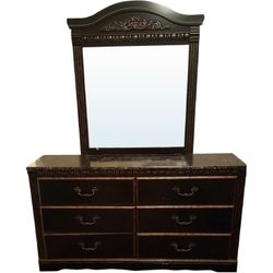 MUST GO. Ashley Furniture Coal Creek Dresser & Mirror