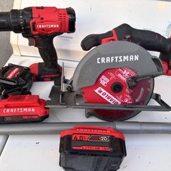 Craftsman Circular Saw, Trimmer, Drill