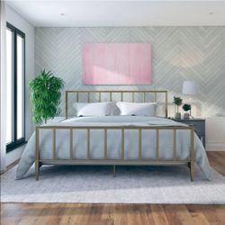 ✨ COSMOLIVING BLAIR KING SIZE METAL BED FRAME ✨
