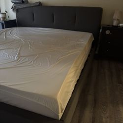 Bed Frame And Memory Foam Mattress 