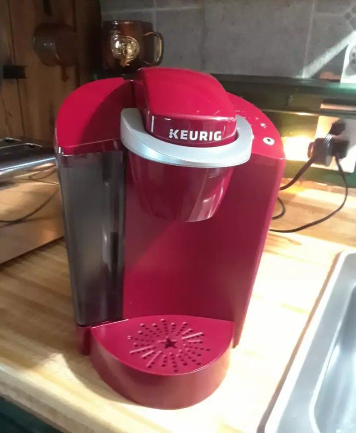 Red Keurig Coffee Maker In Good Working Condition & Clean, 40.