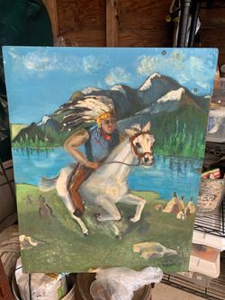 1960s folk art painting