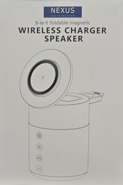 Nexus 5-in-1 Foldable Magnetic Wireless Charger Speaker