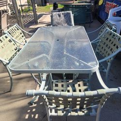 Glass Patio Table 