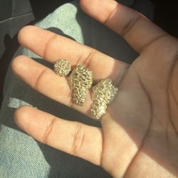 Gold Nugget Earrings