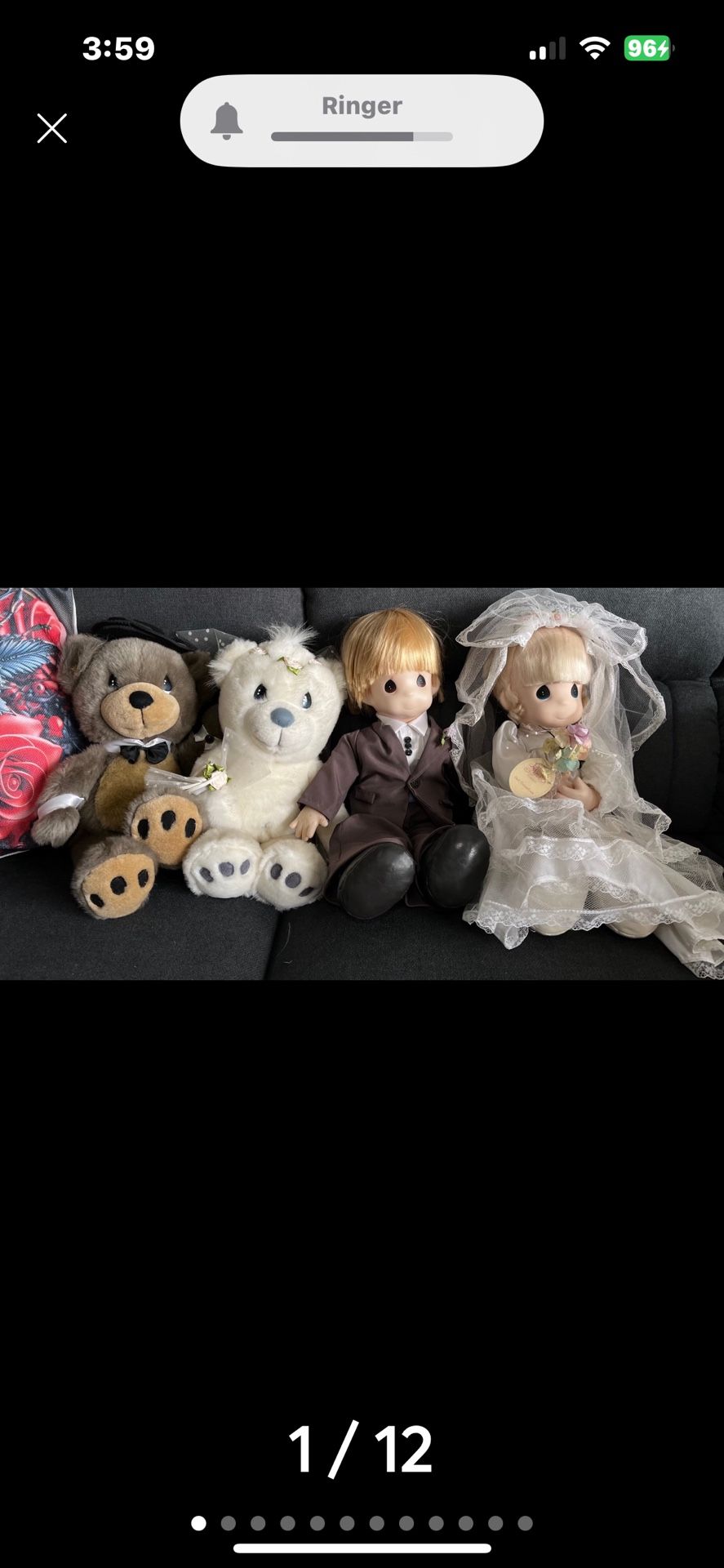 Precious Moments Bride and Groom Dolls