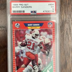 Barry Sanders Rookie PSA