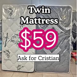 New mattresses  Dallas Twin mattress  Colchon individual  Colchones nuevos Twin beds  Camas twin 