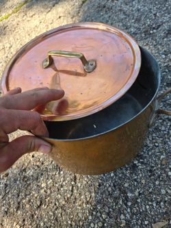 Copper cooking pot