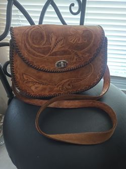 Vintage Tooled Leather Purse