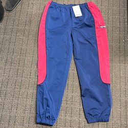 Mad Happy L. O. R. A. Running Warm Up Pants Blue and Navy New XL free shipping
