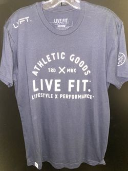 Athletic Goods Tee - White, Live Fit Apparel