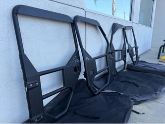 Fab Fours Front Full Surround Tube Door for 2018-2026 Wrangler JL and 2020-2026 Gladiator JT