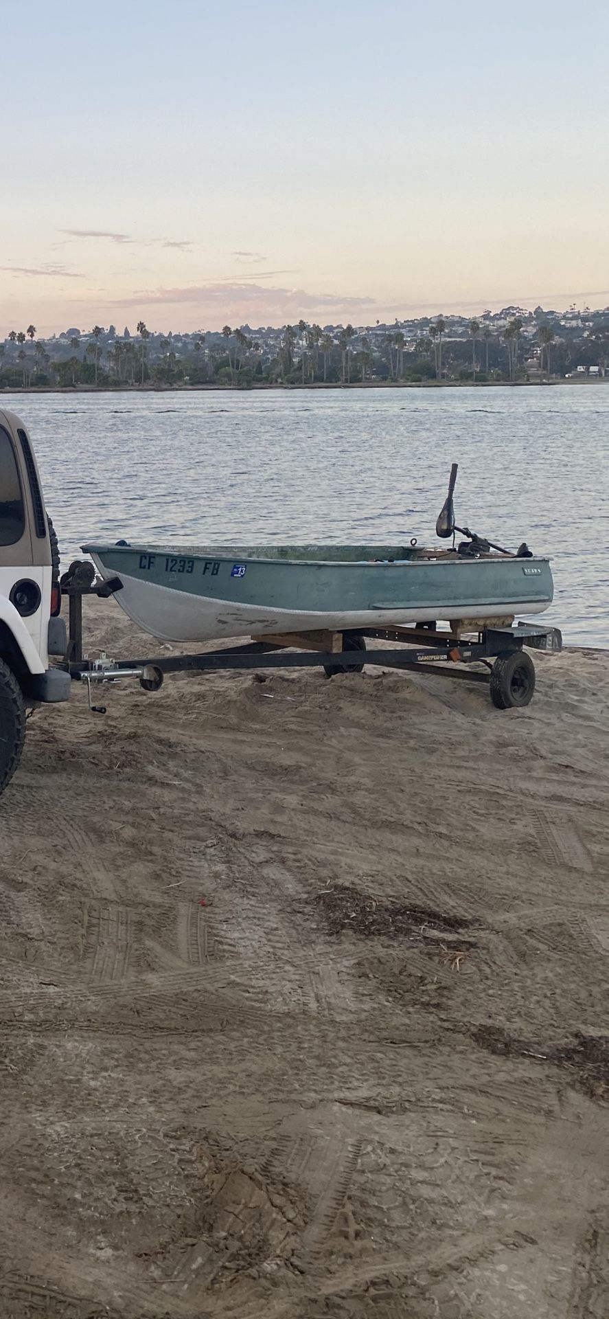 12’ Aluminum Sears Boat With Tilt Trailer