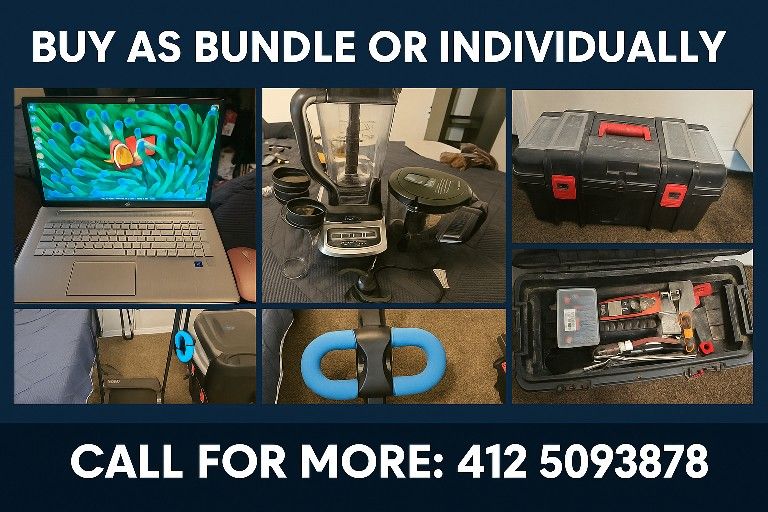 Workout Gear, Laptop, Ninja Blender & Tools-Buy All or Separately